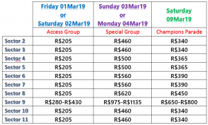 rio carnival tickets